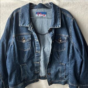 Swag Denim Jacket with Button Closure size 2XL